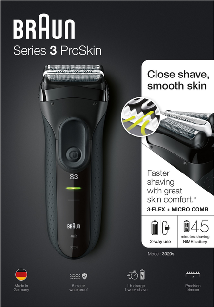 Електробритва Braun Series 3 ProSkin 3020s (4210201112358) - зображення 3