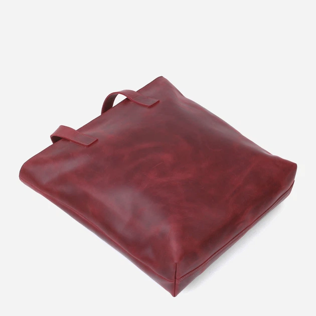 Сумка шопер жіноча шкіряна Shvigel leather-16350 Бордова - Фото 3 Сумка шопер жіноча шкіряна Shvigel leather-16350 Бордова - изображение 3