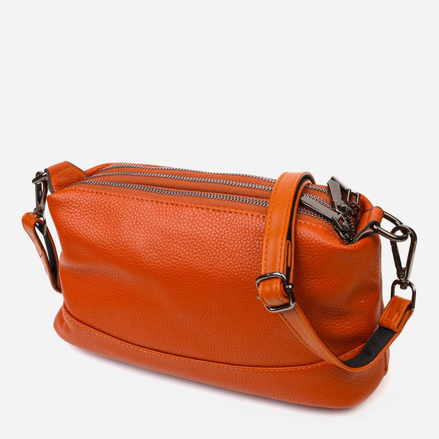 Сумка кросс-боди женская кожаная Vintage leather-22138 Рыжая 