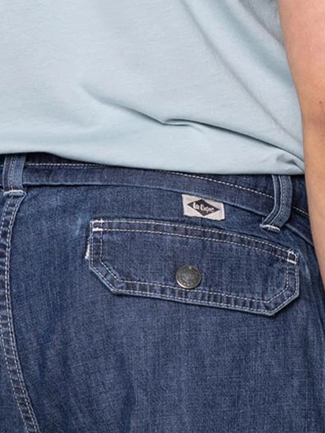 Krótkie spodenki męskie jeansowe Lee Cooper RILF-7633 32 Granatowe (5904347398408) - obraz 4