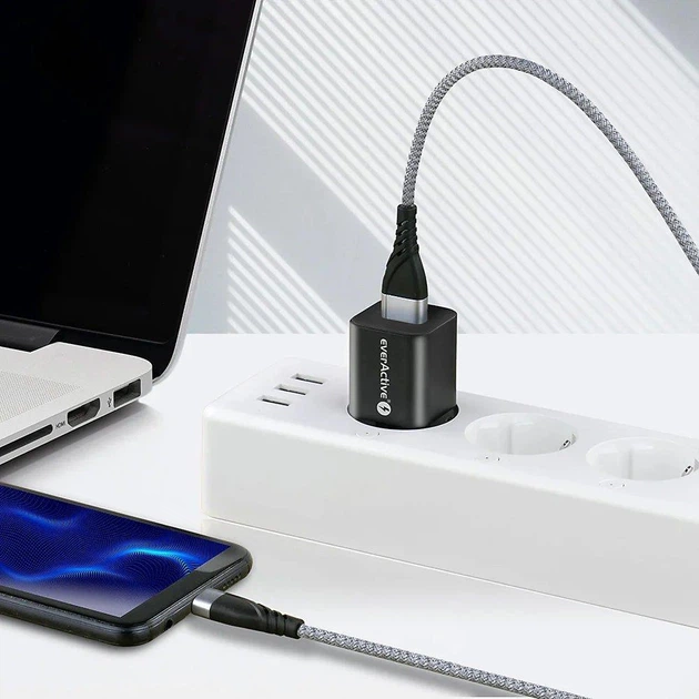 Набор: Зарядное устройство "eXtreme TC31U2",15.5W и кабель USB-Type-C "everActive CBB-1CG", 3A в ПОДАРОК! - Фото 4 Набор: Зарядное устройство "eXtreme TC31U2",15.5W и кабель USB-Type-C "everActive CBB-1CG", 3A в ПОДАРОК! - изображение 4
