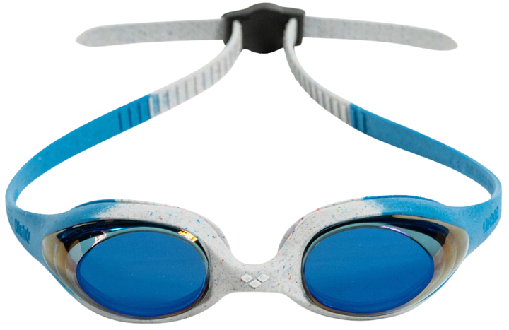 Очки для плавания детские Arena Spider JR Mirror 1E362-903 Бело-голубые (3468336926550) - изображение 3