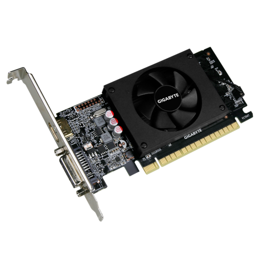 Видеокарта низкопрофильная Gigabyte GV-N710D5-2GL GT 710/2 ГБ/GDDR5 с радиатором/кулером - изображение 2