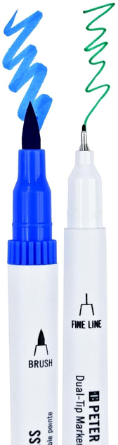 Zestaw markerów dwustronnych Peter Pauper Press Studio 0.4 mm 60 szt (9781441341761) - obraz 6