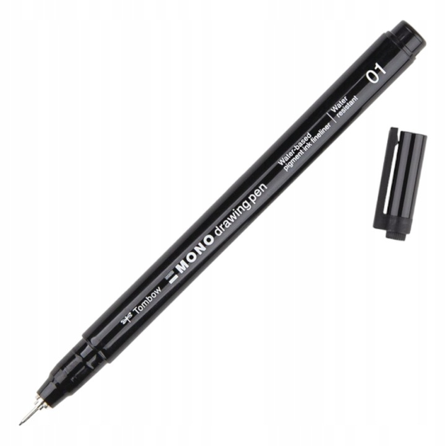 Набір файлайнерів Tombow Mono Fine 4 шт Чорні (4003198112209) - зображення 4