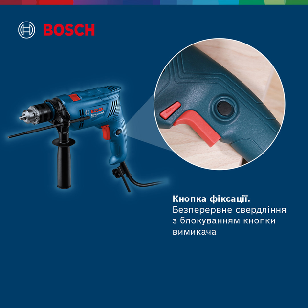 Дриль ударний Bosch Professional GSB 600 (06011A0320) - зображення 2