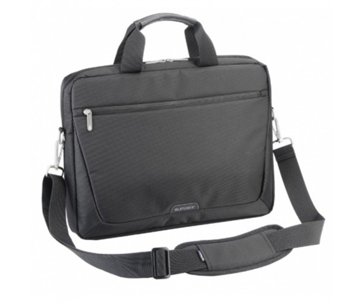 Сумка для ноутбука 16" Sumdex PON-111BK, Black, поліестер, 37.5 x 28 x ...