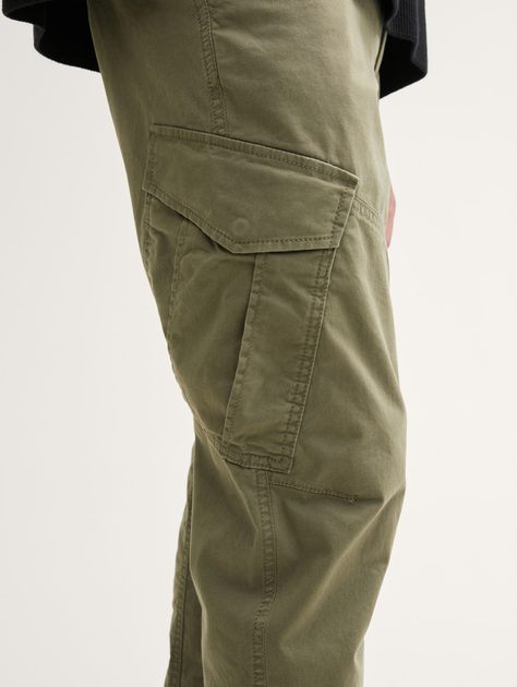 Штани карго чоловічі Tom Tailor 1042559 L Оливкові (4068127325839) - зображення 3