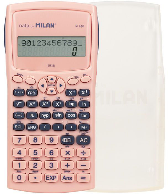 Калькулятор Milan M240 430 Since 1918 10 + 2-розрядний науковий Рожевий (8411574101987) - зображення 2