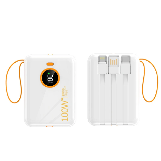 Повербанк міні 20000 mah 3в1 Вбудовані 3 кабелі - Apple Lightning, Type ...