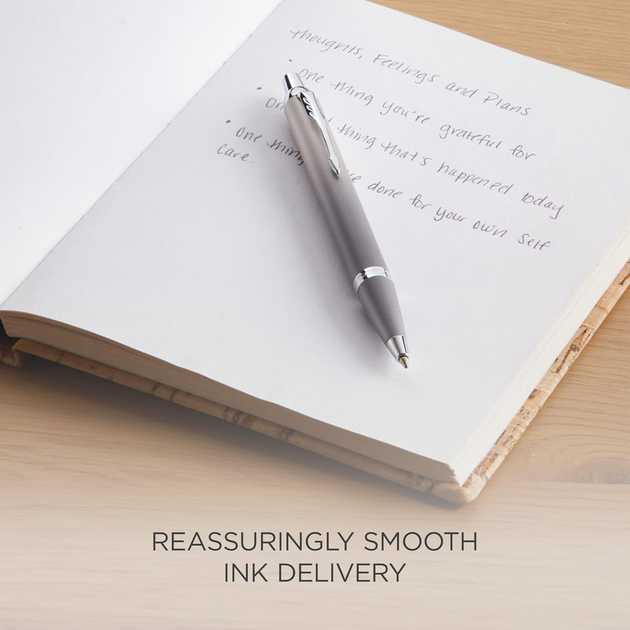 Długopis kulkowy Parker Im Writing Rituals Grey GT Niebieski (3026982038982) - obraz 6