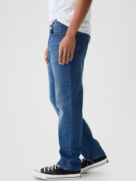 Jeansy regular fit męskie GAP 709193-00 W32L34 Granatowe (1200056570956) - obraz 3