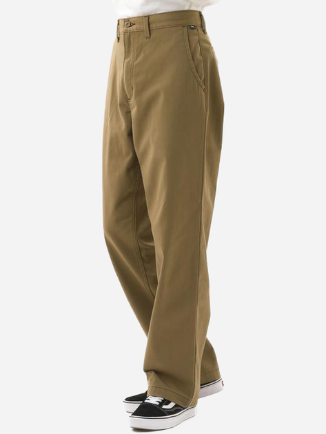 Spodnie męskie chinosy Vans Authentic Chino Loose VN0A5FJBDZ9 33 Brązowe (195437422379) - obraz 6