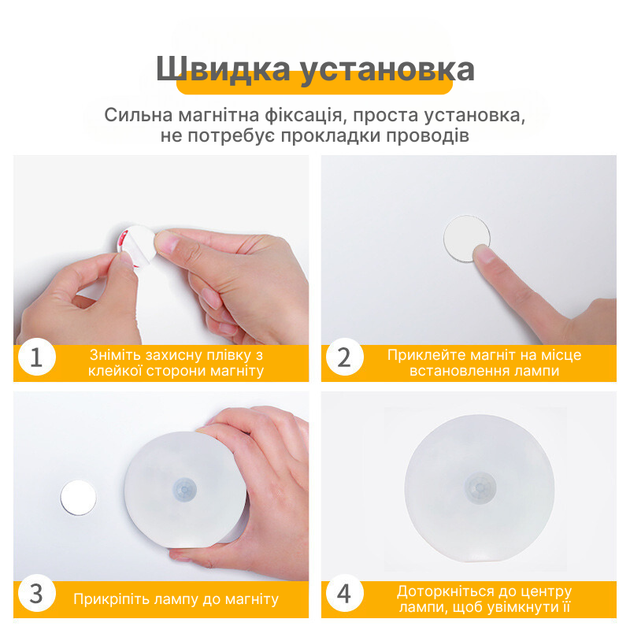 Светильник с аккумулятором и датчиком движения PowerMe GlowMotion на магнитах - изображение 5