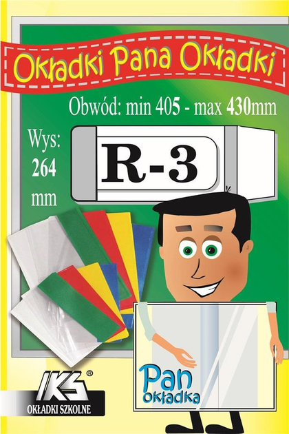 Zestaw okładek do podręczników Iks Regulowanych R3 0.12 mm 264 x 405-430 mm 25 szt (5904314251033) - obraz 1