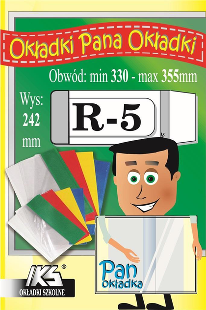 Zestaw okładek do podręczników Iks Regulowanych R5 0.12 mm 242 x 330-355 mm 25 szt (5904314251057) - obraz 1