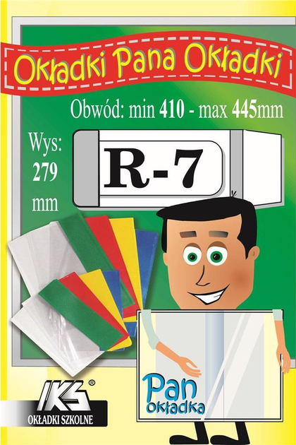 Zestaw okładek do podręczników Iks Regulowanych R7 0.12 mm 279 x 410-445 mm 25 szt (5904314251071) - obraz 1