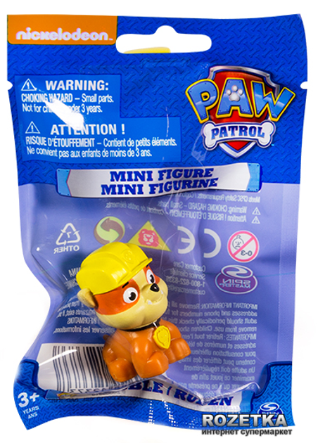 Фигурка Spin Master Paw Patrol Щенячий патруль: Щенок Крепыш 5 см ...