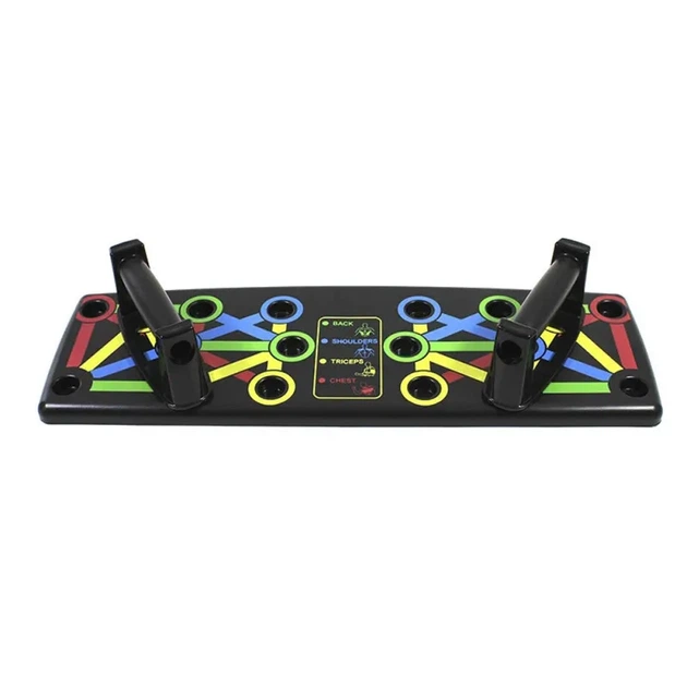 Переносной комплект для тренировок Push up Board Доска для отжиманий и набор трубчатых эспандеров 5 шт. - изображение 3