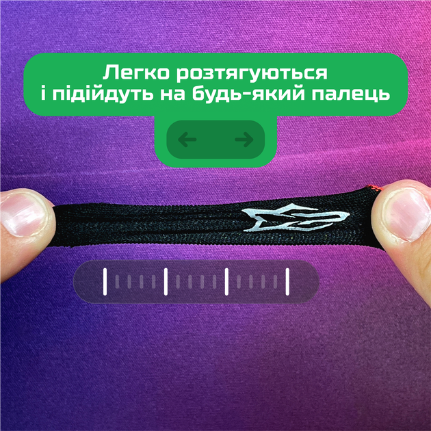 Игровые напальчники для сенсорного экрана телефона Sarafox Wasp Feelers v6 2 пары ( 4 шт) з синим манжетом + бокс PUBG Mobile Call Of Duty 2 StandOFF - изображение 7