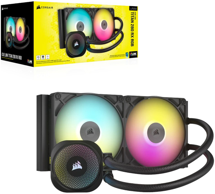 Система водяного охолодження Corsair iCUE LINK TITAN 280 RX RGB AIO (CW-9061017-WW) - зображення 6
