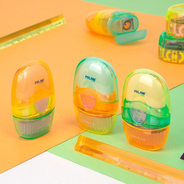 Набір гумок Milan Eraser&Brush New Look 16 шт (8411574095637) - зображення 5