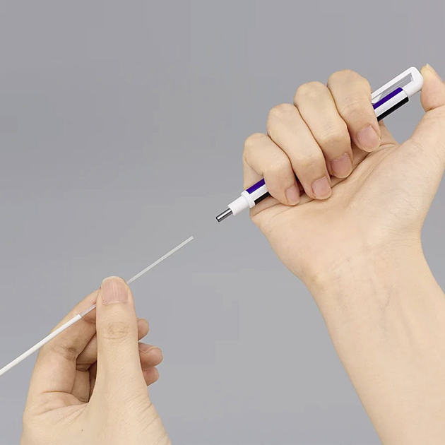Набір гумок-ручок Tombow Mono Zero 2.3 мм білі 5 шт (4003198501805) - зображення 3