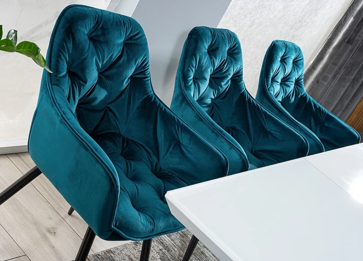 Крісло м'яке зі спинкою Signal Cherry Velvet Bluvel 85 (Морський/бірюза, вельвет) - изображение 6