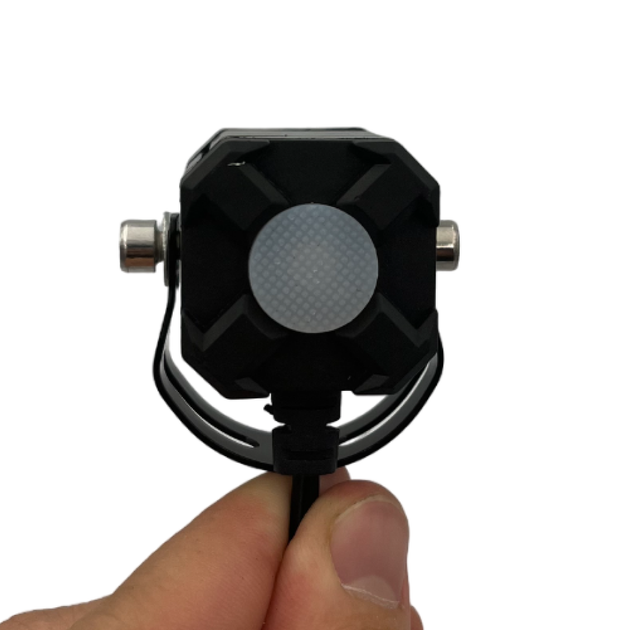 Led дополнительная Mini фара/линза на авто, мотоцикл, мопед, с функцией белого, жёлтого и красного цвета R19 - изображение 4