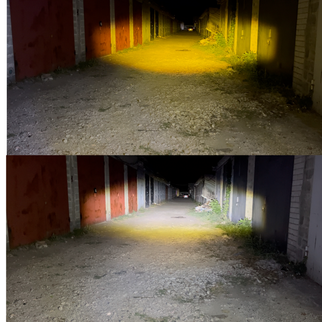 Led дополнительная Mini фара/линза на авто, мотоцикл, мопед, с функцией белого и жёлтого цвета R21 80W (2шт) - изображение 8