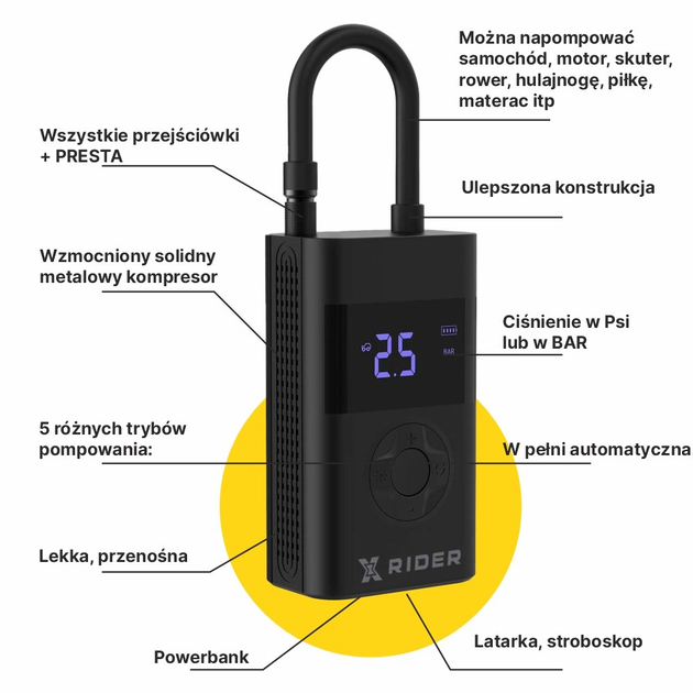 Електричний насос Manta XRIDER P01 (5902510682002) - зображення 3