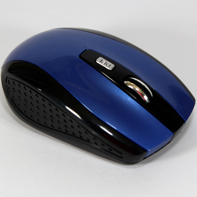 Беспроводная мышь GTM Wireless Mouse 2.4G для ноутбука/компьютера, питание от батареек Синяя - изображение 7