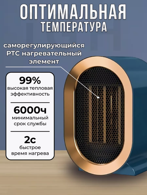 Обогреватель для дома электрический Grand, XL-694 1200W темно-синий, электрический - изображение 2