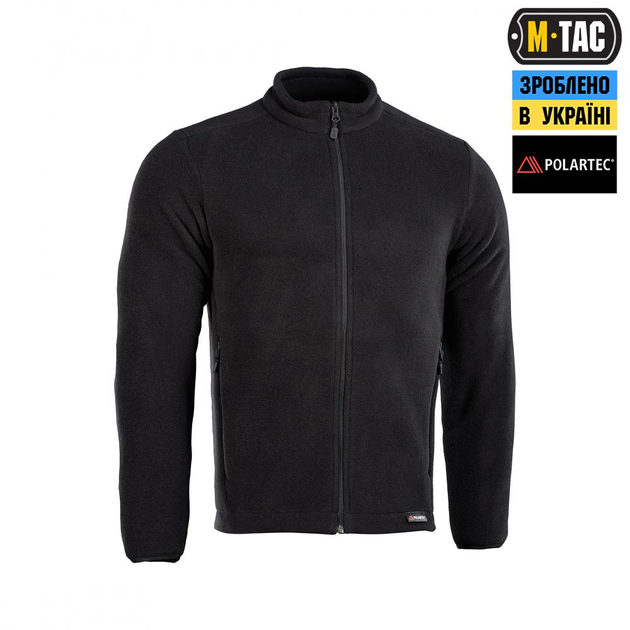 Тактична флісова кофта M-Tac Nord Fleece Polartec, розмір M, колір Чорний - изображение 1