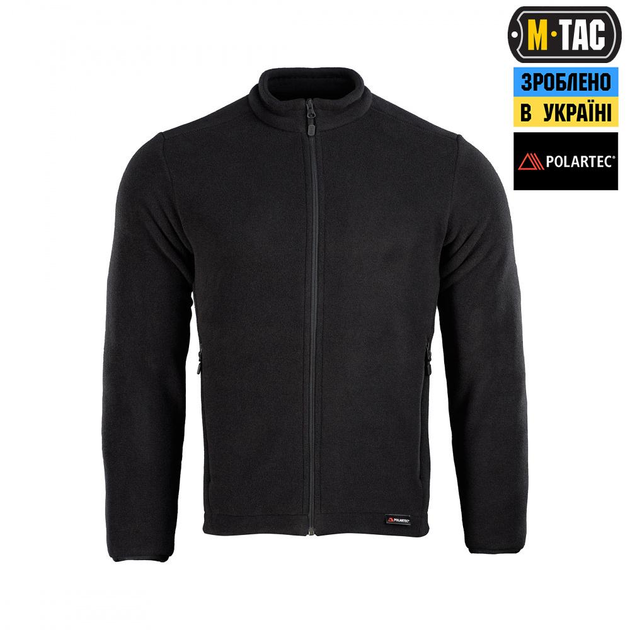 Тактична флісова кофта M-Tac Nord Fleece Polartec, розмір M, колір Чорний - изображение 2