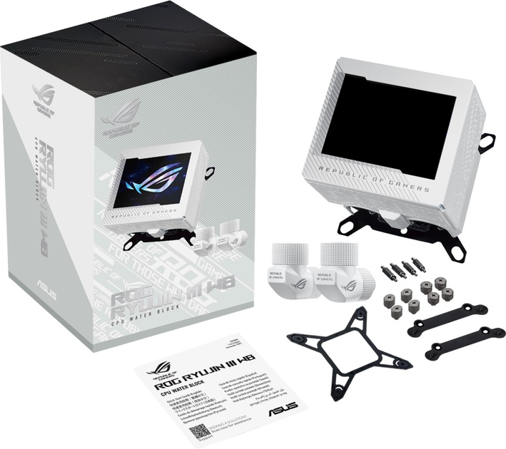 Водоблок ASUS ROG Ryujin III WB White (90RC00V2-M0UAY0) - зображення 12