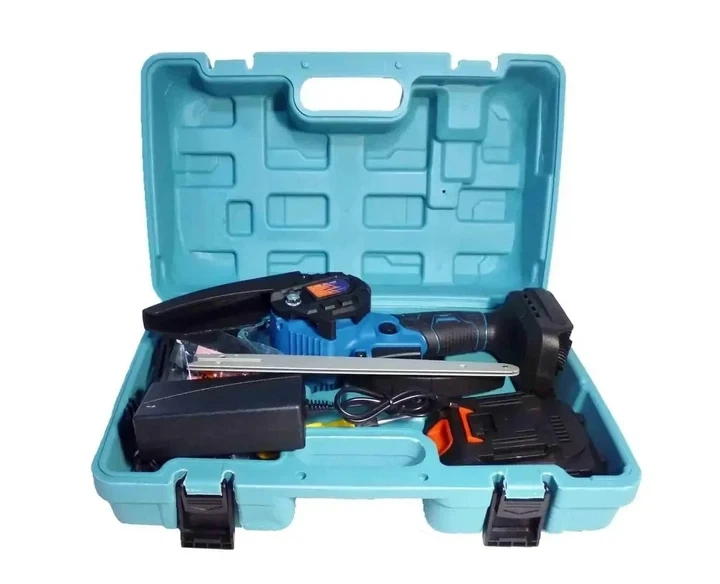 Акумуляторна ланцюгова пилка сучкоріз для обрізки дерев Electric Chainsaw 24V Black 2 АКБ Blue (3_05579) - зображення 6