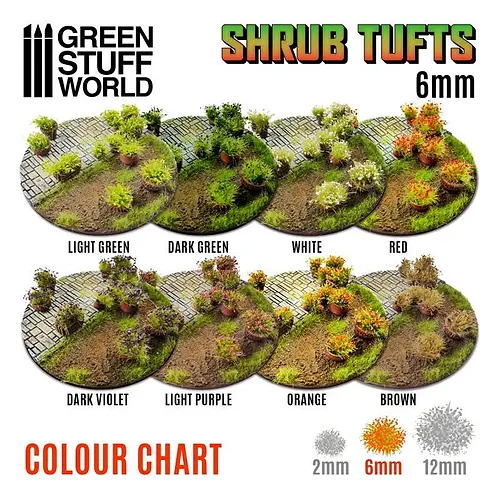Штучна трава GREEN STUFF WORLD Static Grass Tufts 2 mm - Dry Green - изображение 2