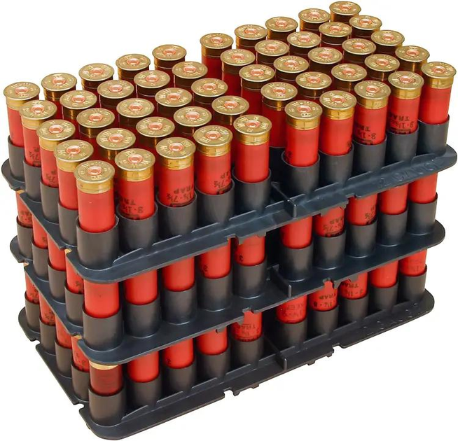 Підставка MTM Shotshell Tray на 50 глакоствольних патронів 16 кал. Колір - чорний - зображення 2