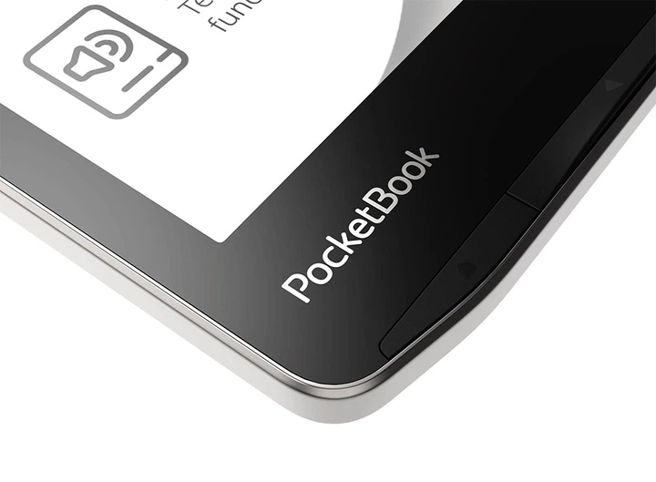Электронная книга 7.8" PocketBook Inkpad 4 / 32ГБ / Linux / Wi-Fi / Bluetooth / Сенсорний E-Ink екран (1404 × 1872) / Налаштовувана яскравість / Вологозахищеність IPX8 / Динаміки / Срібляста (PB743G-U-WW) Б/В - зображення 9
