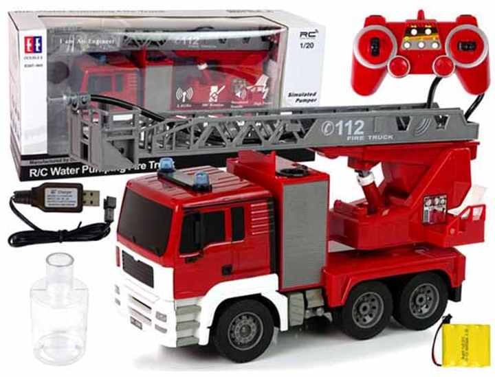 Samochód strażacki zdalnie sterowany LEAN Toys 1:20 Czerwony (5905323210417) - obraz 3