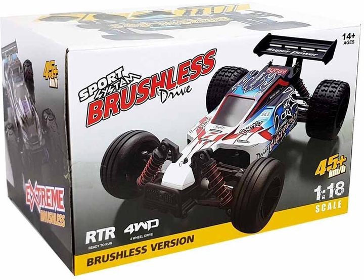 Samochód terenowy zdalnie sterowany LEAN Toys Off-Road Buggy 1:18 Niebieski (5903802458091) - obraz 4