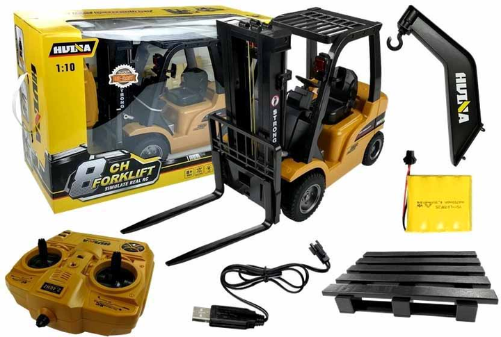 Навантажувач на радіокеруванні LEAN Toys 1:10 Жовтий (5905323218857) - зображення 6