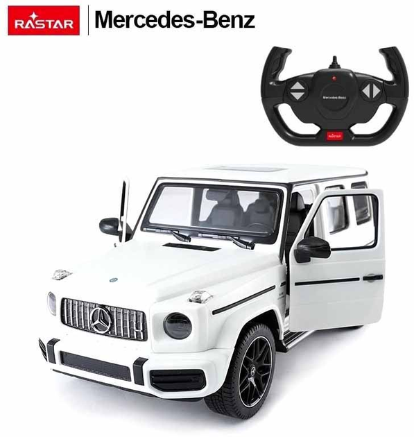 Samochód zdalnie sterowany Rastar Mercedes-Benz G63 Biały (5901384731427) - obraz 1