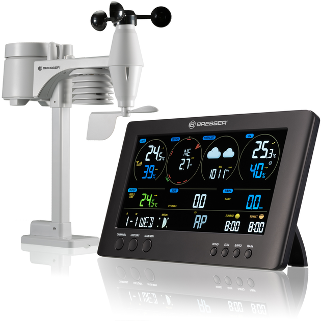 Метеостанція Bresser WIFI ClearView Weather Center 7-in-1 Sensor (7002586) - изображение 1