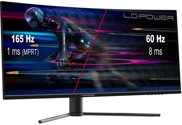 Monitor 34" LC-Power Ultra-wide Curved PC Monitor (LC-M34-UWQHD-165-C) - obraz 11