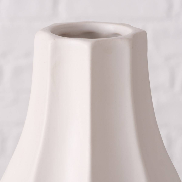 Wazon Boltze Avantika dekoracyjny matowy Biały 30 cm (4066076113484) - obraz 3