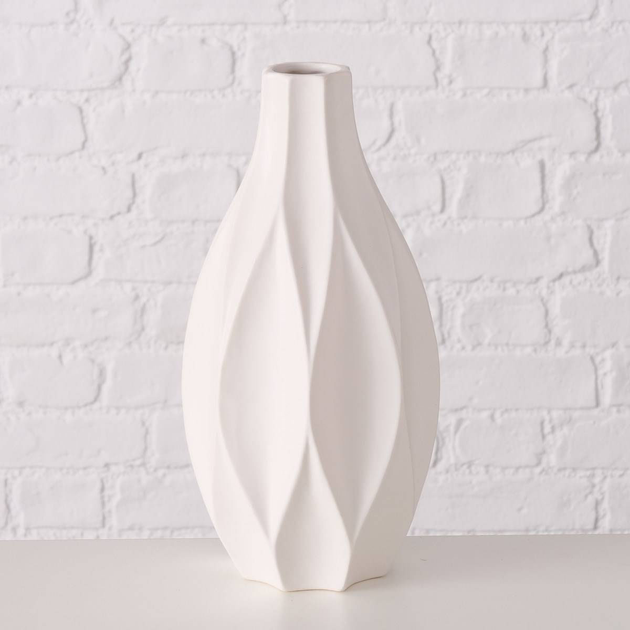 Wazon Boltze Avantika dekoracyjny matowy Biały 30 cm (4066076113484) - obraz 6