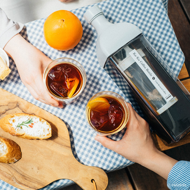 Пляшка для Cold Brew Hario Ka-Ku Coffee Bottle Біла 1 л (4977642730199) - зображення 3