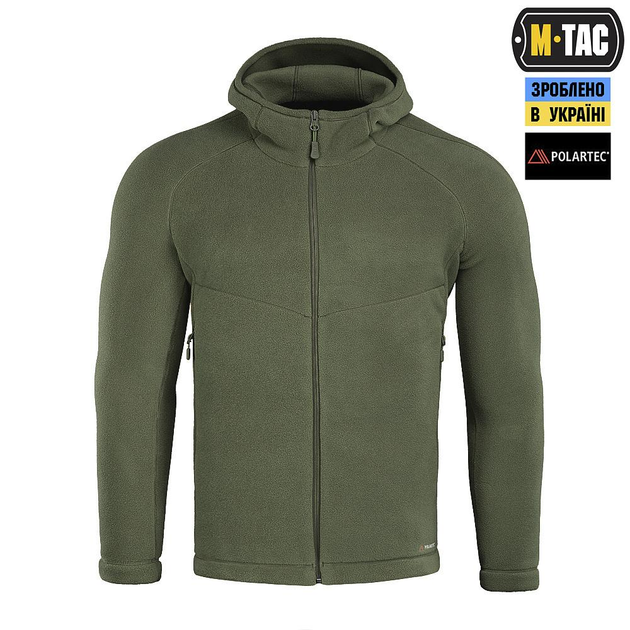 Тактична флісова кофта M-Tac Sprint Fleece Polartec, розмір S, колір Олива - изображение 2